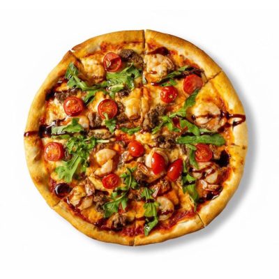 пицца с креветками и мясом Пицца с креветками и мясом