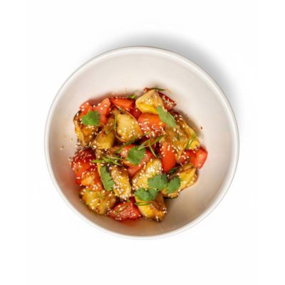 Салат-с-хрустящими-баклажанами Салат с хрустящими баклажанами